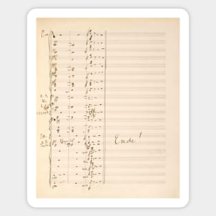 Mahler | The Song of Lament (Das klagende Lied) | Original manuscript score 2 (2 of 2) Sticker